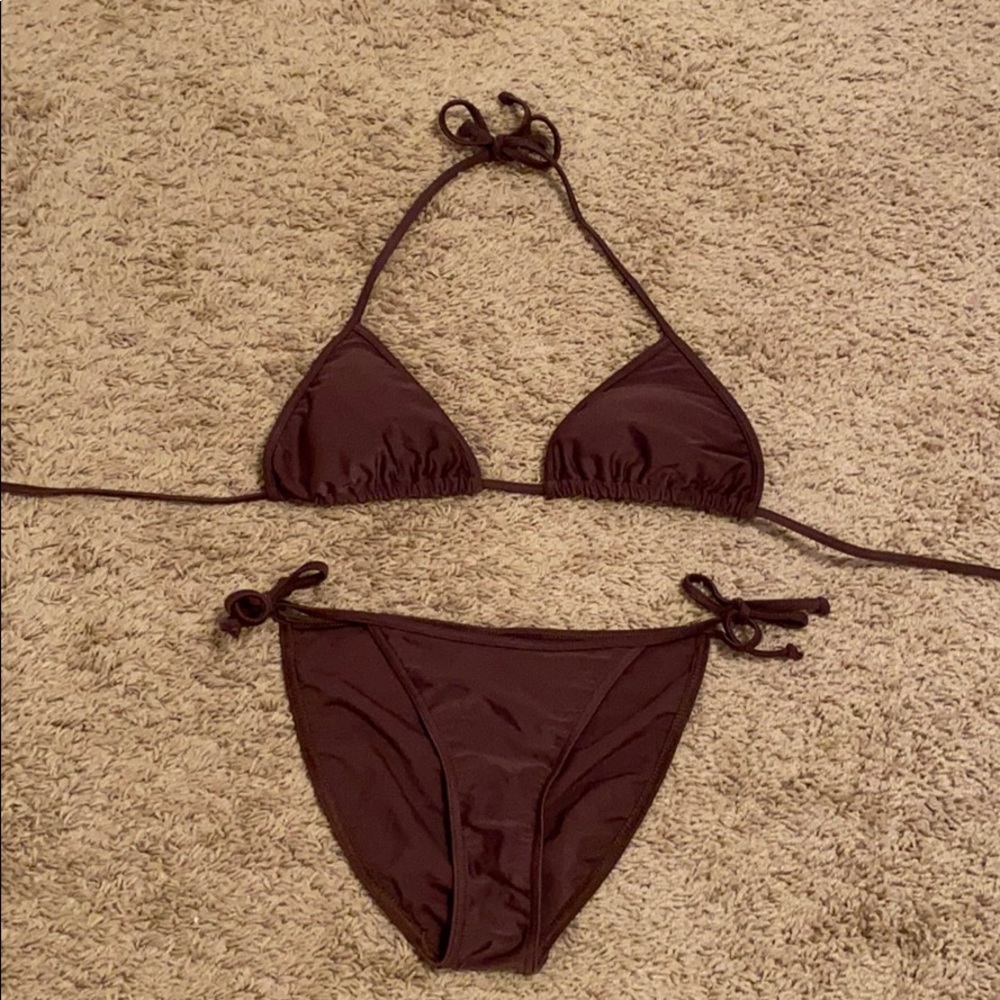 Brown bikini!